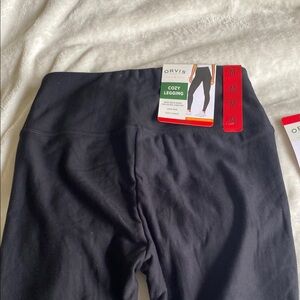 NWT Orvis Cozy Legging Fleece lined in Black medium